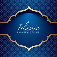Ramadán kareem saludo ilustración islámica diseño vectorial de fondo vector