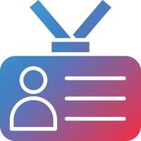 Student Card Icon Style vector