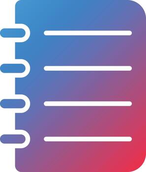 Notebook Icon Style vector