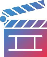 Clapper Board Icon Style vector