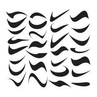 Text tail typography Swoosh baseball Sign vector