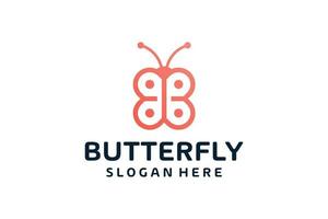 Isolated butterfly logo for spa business vector