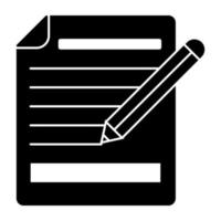 Creative design icon of article writing vector