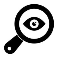 Perfect design icon of search eye vector