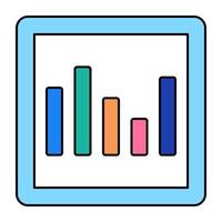 Perfect design icon of business chart vector