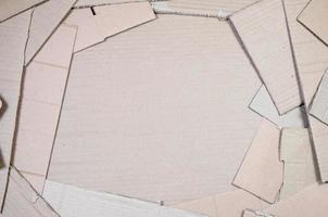 fondo de texturas de papel apiladas listas para reciclar. un paquete de cartón de oficina viejo para reciclar papel usado. pila de papel usado foto
