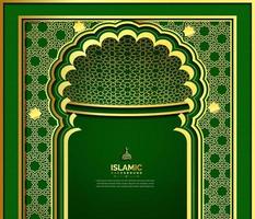 Islamic background design template vector