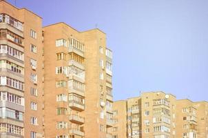 Russian old Multi-storey building photo