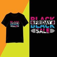 Black Friday T-shirt design trendy vector