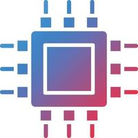 Cpu Icon Style vector