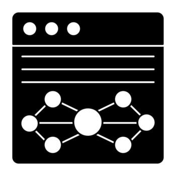 icono de diseño perfecto del algoritmo web vector