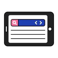 Perfect design icon of mobile search bar vector