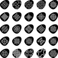 easter egg icons vector