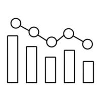 Perfect design icon of business chart vector