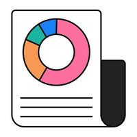 An icon design of business report vector