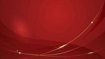 abstract luxury red and gold background vector design modern illustration template layout