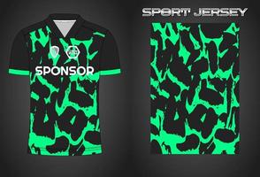 Soccer jersey sport shirt design template vector