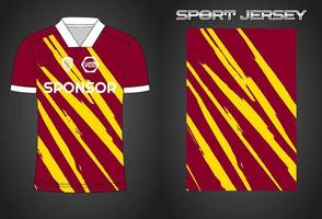 Soccer jersey sport shirt design template vector