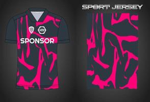 Soccer jersey sport shirt design template vector