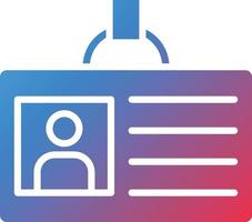Id Card Icon Style vector
