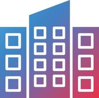 Office Building Icon Style vector