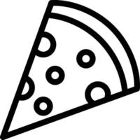 ilustración de vector de pizza en un fondo. símbolos de calidad premium. iconos vectoriales para concepto y diseño gráfico.