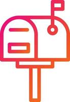 Mailbox Vector Icon Design Illustration