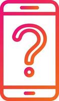 Online Question Vector Icon Design Illustration