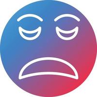 Disappointed Icon Style vector