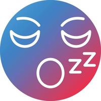 Sleepy Icon Style vector