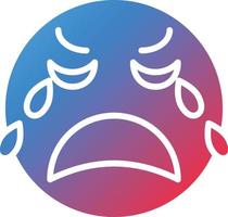 Crying Icon Style vector