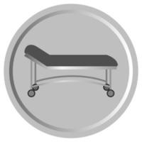 Hospital Stretcher Bed vector