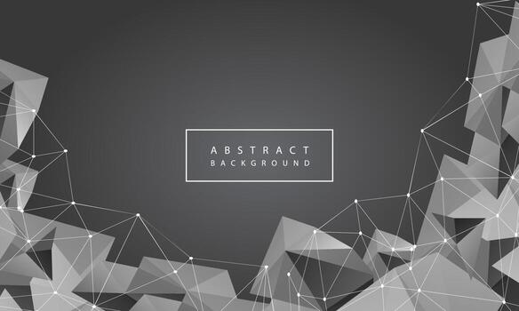 fondo moderno triangular negro vector