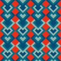Vintage aestethic pattern with triangles in the style of the 70s and 60 vector