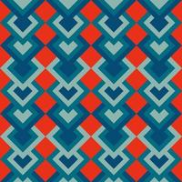 Vintage aestethic pattern with triangles in the style of the 70s and 60 vector