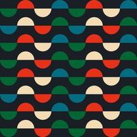 Vintage retro seamless geometric pattern in the style of the 70s and 60s. vector