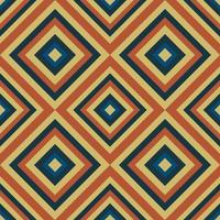 Vintage aestethic pattern with triangles in the style of the 70s and 60 vector
