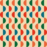 Vintage retro seamless geometric pattern in the style of the 70s and 60s. vector