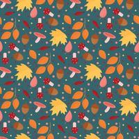 autumn pattern design vector