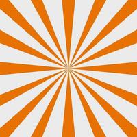 Retro sunburst background. Scratched abstract orange and white background. vector