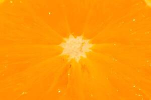 macro de rodaja de naranja foto