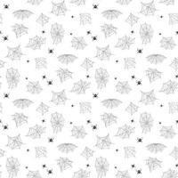 pattern with spider webs vector