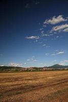 Sunny day and dramatic sky photo