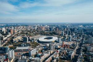 Urban building in Kiev from a bird's eye view photo