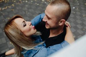 Couple outdoor portrait photo