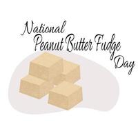 día nacional del dulce de mantequilla de maní, idea para la decoración de afiches, pancartas, volantes, postales o menús vector