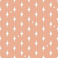 Hand drawn abstract star seamless vector pattern