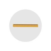 Flat isolated illustration of ruler vector icon for any web design