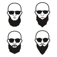 Bald Beard Vector Art, Icons, and Graphics for Free Download