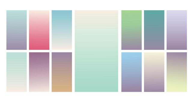 Set of Pastel gradient background. Soft pastel gradient background Template. Modern screen gradient for web vector